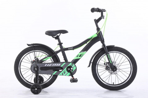 HEAM 18 FATBOY Disk Матовый Чёрный/Зелёный