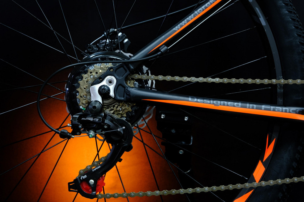 Lorak MAX 150 Матовый Чёрный/Оранжевый 13р (на рост 130-148)