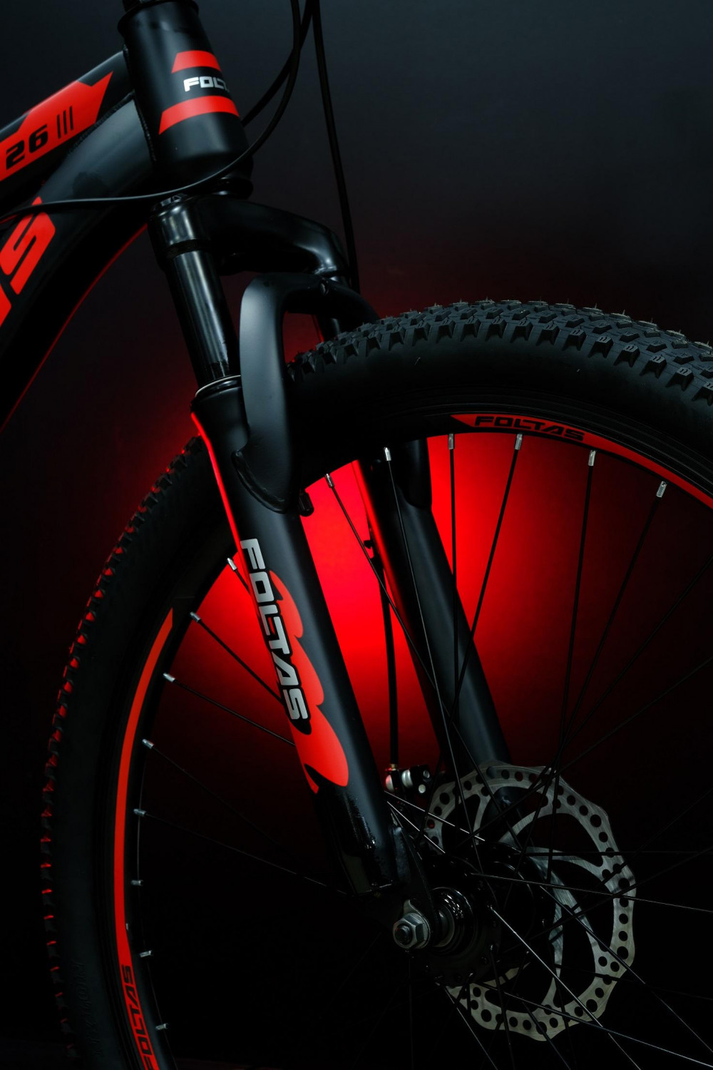 FOLTAS 26 Steel - 15р Чёрный/Красный