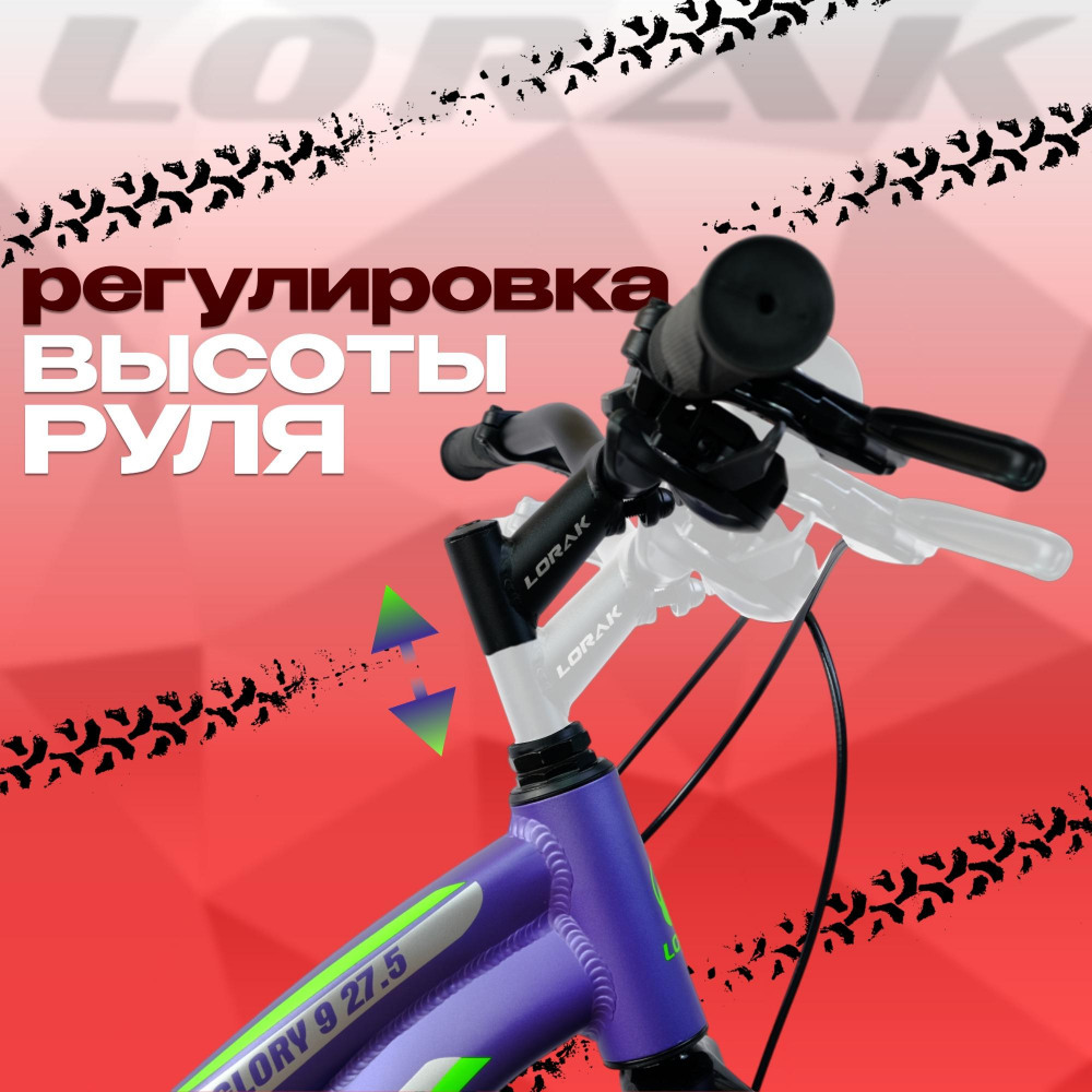 LORAK GLORY 9 Матовый Фиолетовый рама 19 (на рост 171-182)