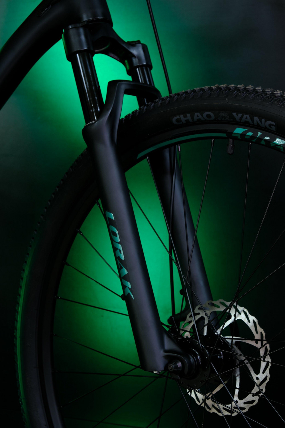 LORAK Sel 9000 8 sp Матовый Чёрный/Зелёный 19р (на рост 183-190)